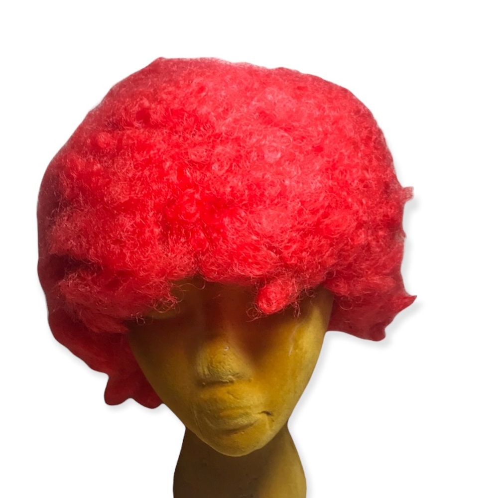 Red jumbo Afro clown wig Halloween